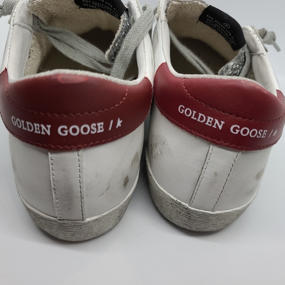 Golden Goose Superstars Size 39 Silver Glitter NIB - Picture 2 of 9
